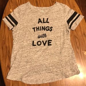 “All things with love” t-shirt